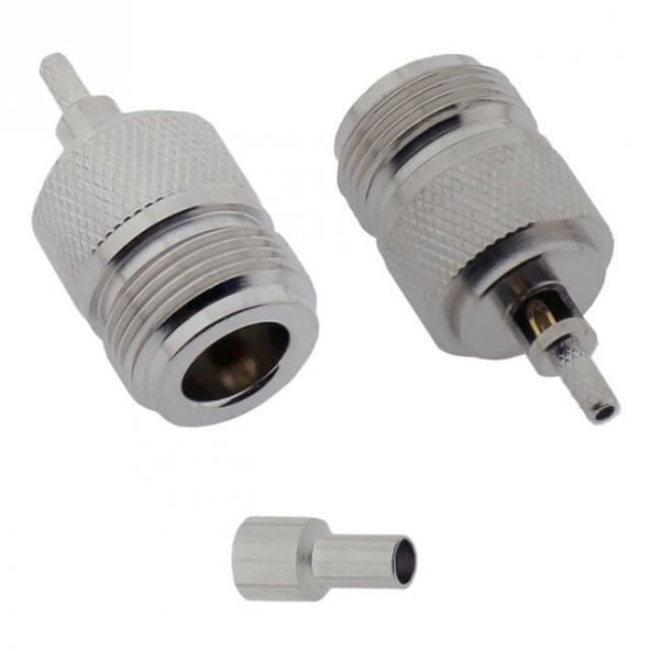 RG-174 Tipi Sıkmalı N Konnektör - Dişi ürün görseli 1