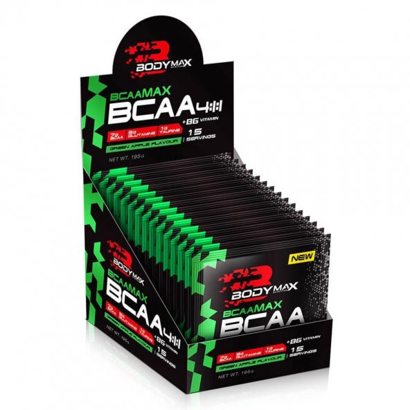 BODYMAX BCAAMAX 13Gr*15 ŞASE BCAA ŞASE YEŞİL ELMA