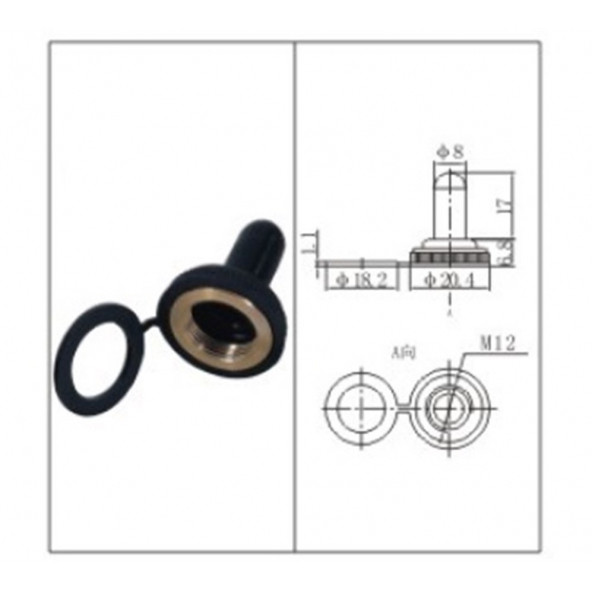 Toggle Switch Kılıfı 12mm için - 2