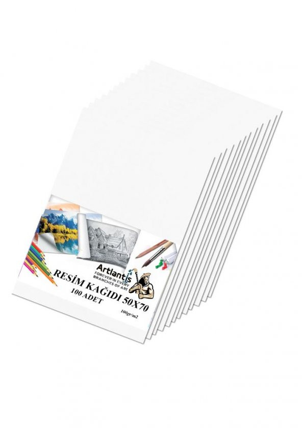 Resim Kağıdı 50x70 100 Lü 100 gr 1 Paket 50*70 Resim Kartonu - 2