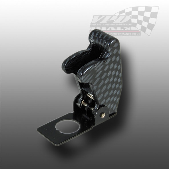 Toggle Switch Emniyet Kapağı 12mm için Karbon - 3