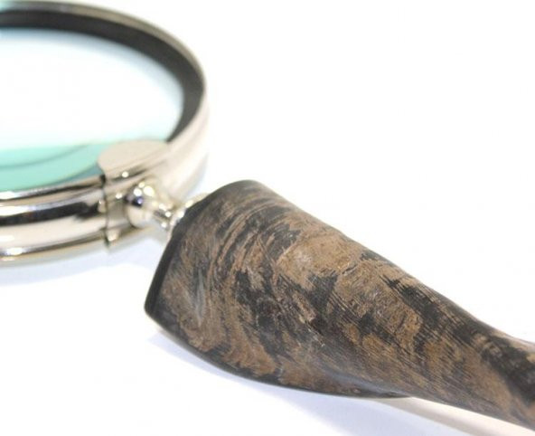 Boynuz Saplı Büyüteç Dekoratif Hediyelik ürün görseli 1