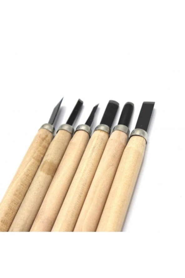 6lı 6 Lı Ahşap Oyma Seti Ahşap Oyma Bıçağı Ahşap Oyma Sanatı - 5