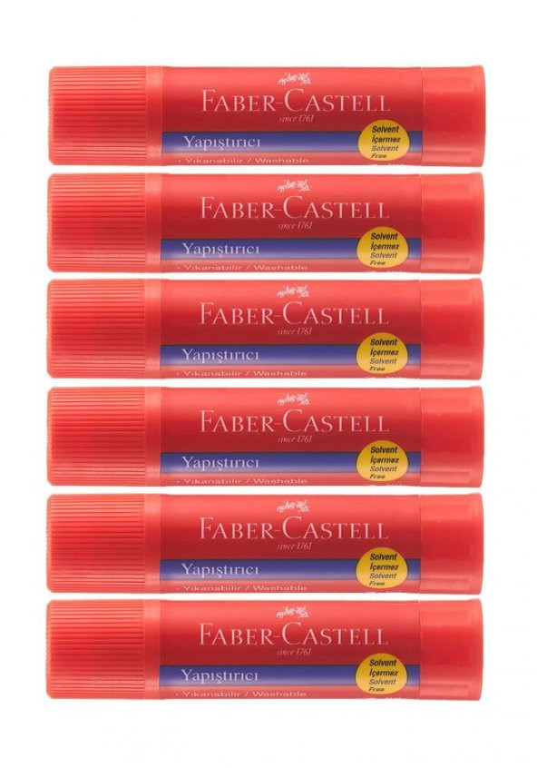 Glue Stick Yapıştırıcı Katı Yapıştırıcı 20 Gr Ruj Yapıştırıcı 6 Adet