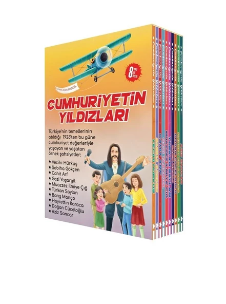 Cumhuriyetin Yıldızları Kutulu 10 Kitap Set