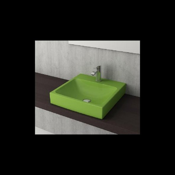 Bocchi Scala TezgahÜstü Lavabo 48x48 cm Fıstık Yeşili 1076-022-0126