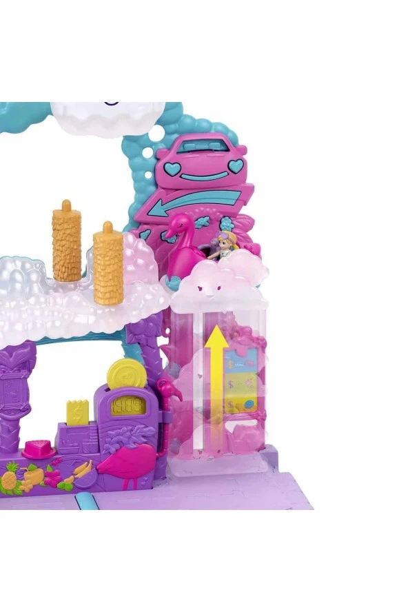 Polly Pocket Flamingo Araba Su Eğlencesi Seti - Resim 4