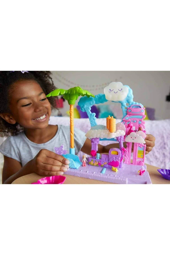Polly Pocket Flamingo Araba Su Eğlencesi Seti - Resim 6