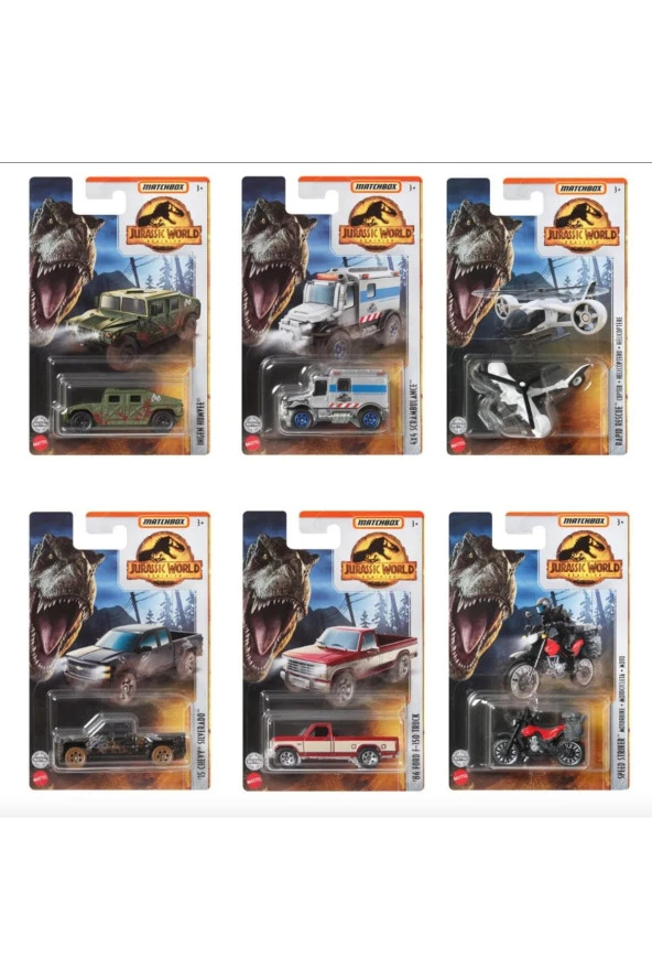 Matchbox Jurassic World Tekli Araç (Karışık Model 1 Adet) - 6