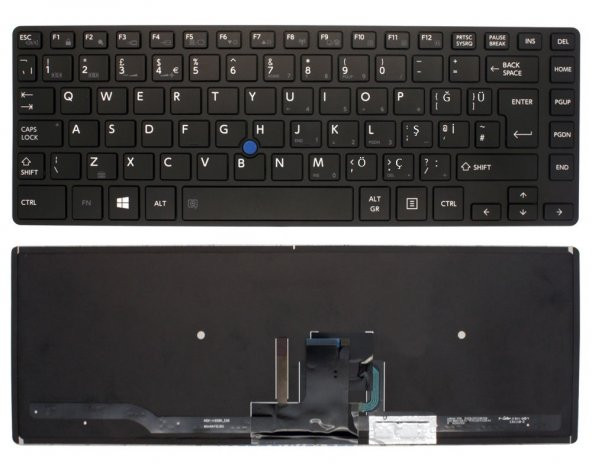 Toshiba Tecra Z40-A-17K Notebook Klavye - Tuş Takımı / TR ışıklı