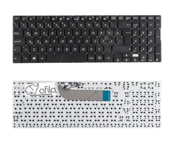 Asus AS-058 TP500LB, SOE-NCB1240 Notebook Klavyesi - Siyah - TR