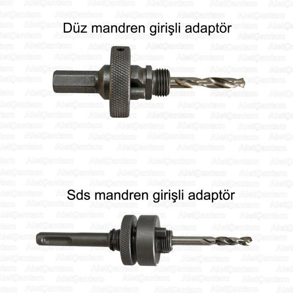 Gfb Bi Metal Panç Metal Tester 200 Mm + Hex Düz Girişli Adaptör - 3