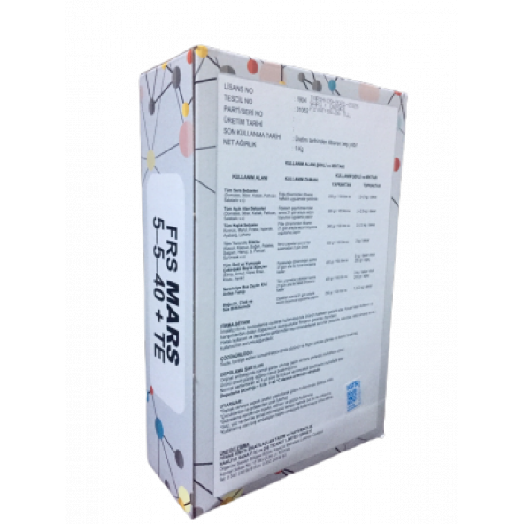 FRS Mars 5.5.40 + TE Bitki ve Çiçek Besini NPK Gübresi 1 kg (Orkide, Çiçek, Meyveler, Sebzeler ) - 2