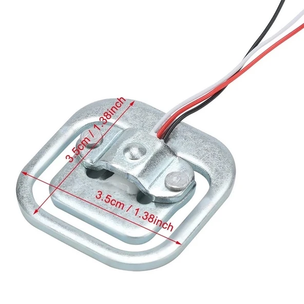 50 Kg Ağırlık Tartı Sensörü Kare - Loadcell 100kg 200kg HX711 - 7