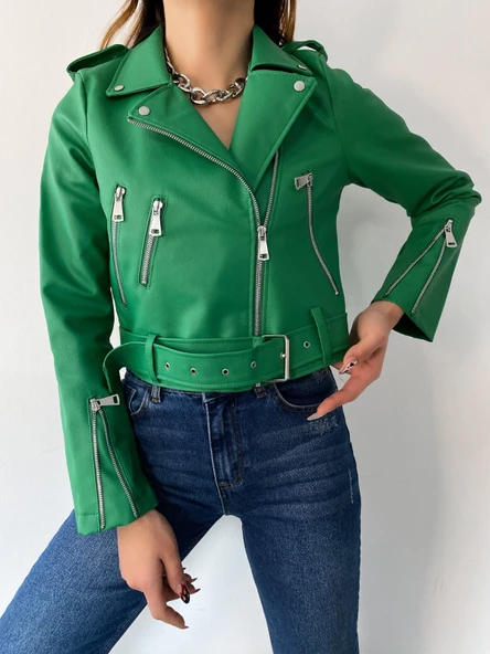 Bayan Yeni Model Deri Ceket 22922 - 2