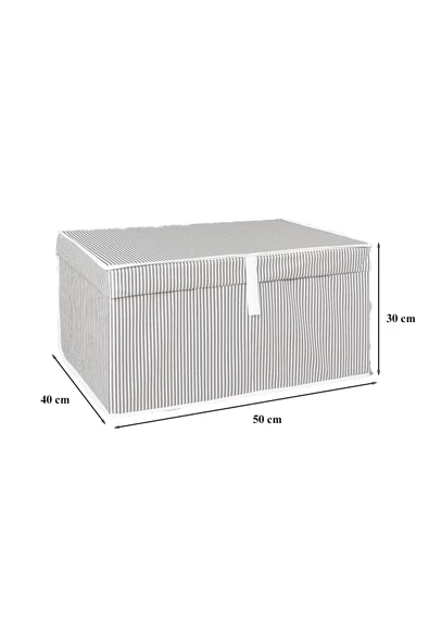 2 Adet Çok Amaçlı Düzenleyici Kutu Maxi Gri - Resim 2