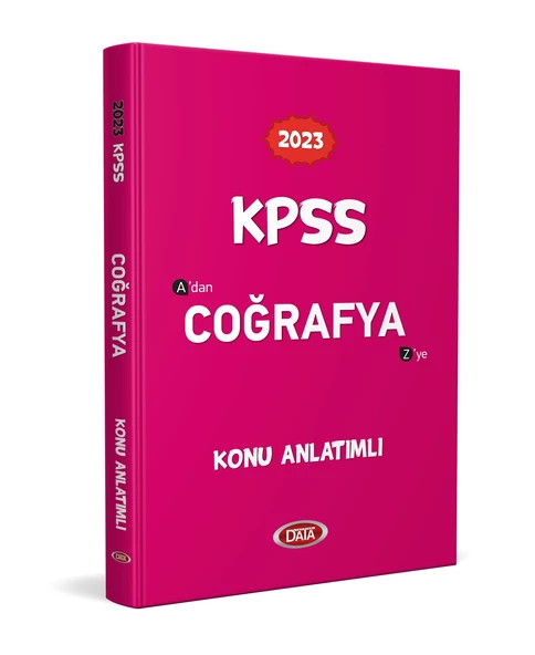 2023 KPSS Coğrafya Konu Anlatımlı Data