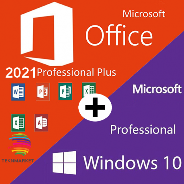 WİNDOWS 10 PRO + OFFİCE 2021 PRO PLUS LİSANS ANAHTARI