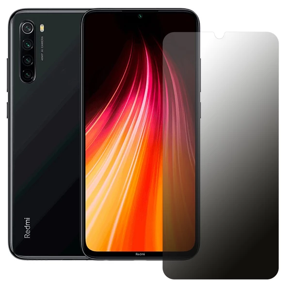 Xiaomi Redmi Note 8 Hayalet Privacy FlexiGlass MAT Nano Ekran Koruyucu