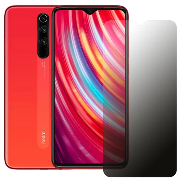 Xiaomi Redmi Note 8 Pro Hayalet Privacy FlexiGlass MAT Nano Ekran Koruyucu