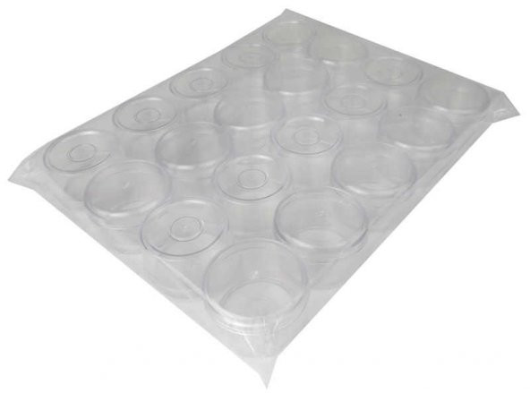 KUTU AKRİLİK YUVARLAK 5,4x3,5 CM ŞEFFAF 1 ADET - Resim 6