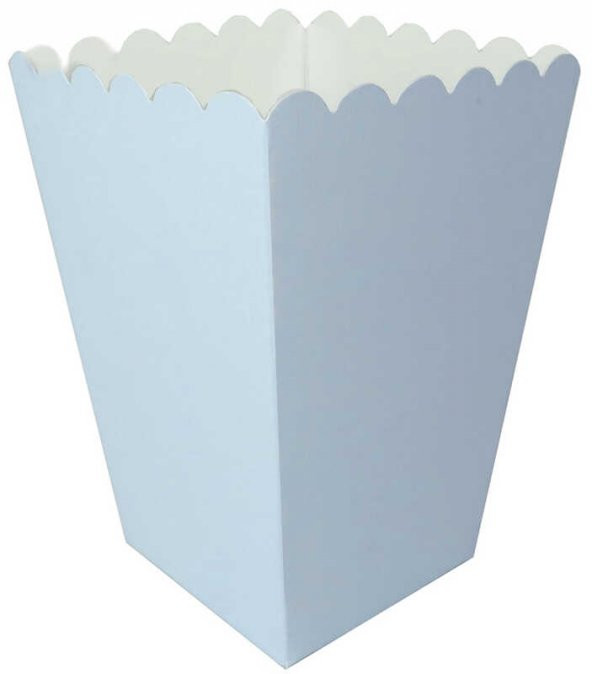 MISIR CİPS KUTUSU MAKARON MAVİ 8 ADET