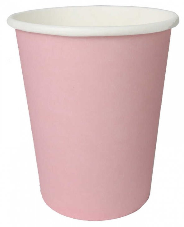 BARDAK KARTON MAKARON PEMBE 8 OZ 8 ADET - 1