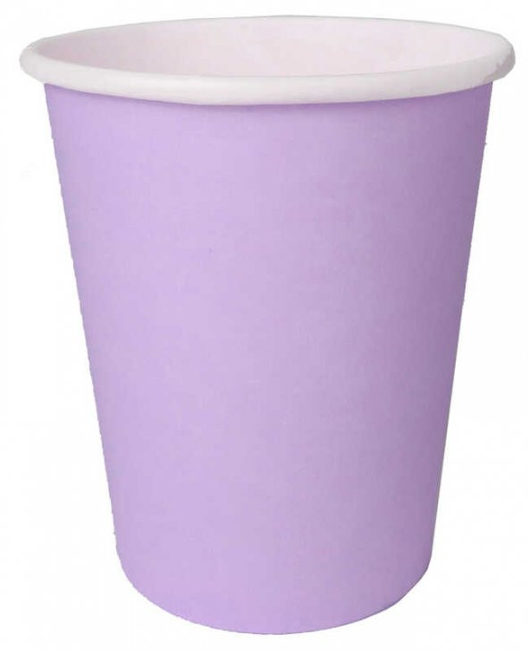 BARDAK KARTON MAKARON LİLA 8 OZ 8 ADET ürün görseli