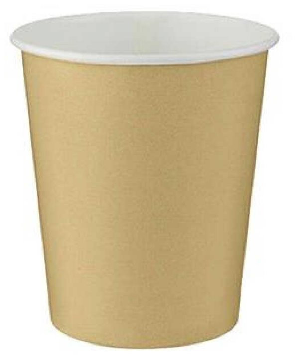 BARDAK KARTON ALTIN 8 OZ 8 ADET - 1