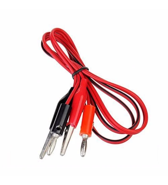 Bağlantı Kablosu (Krokodil+Banana) 100cm, Çift/Paket - Resim 2