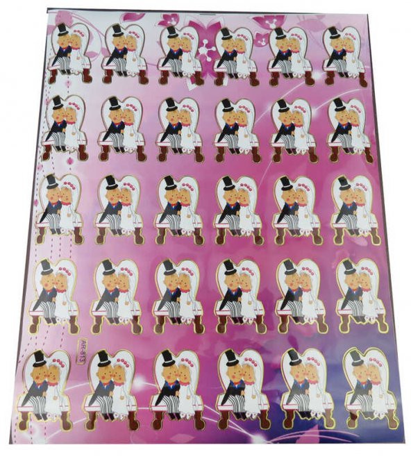 STİCKER GELİN DAMAT YAPIŞKANLI PK:30-KL:1200 - Resim 2