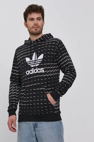 Adidas Erkek Kapüşonlu siyah Sweatshirt H13492