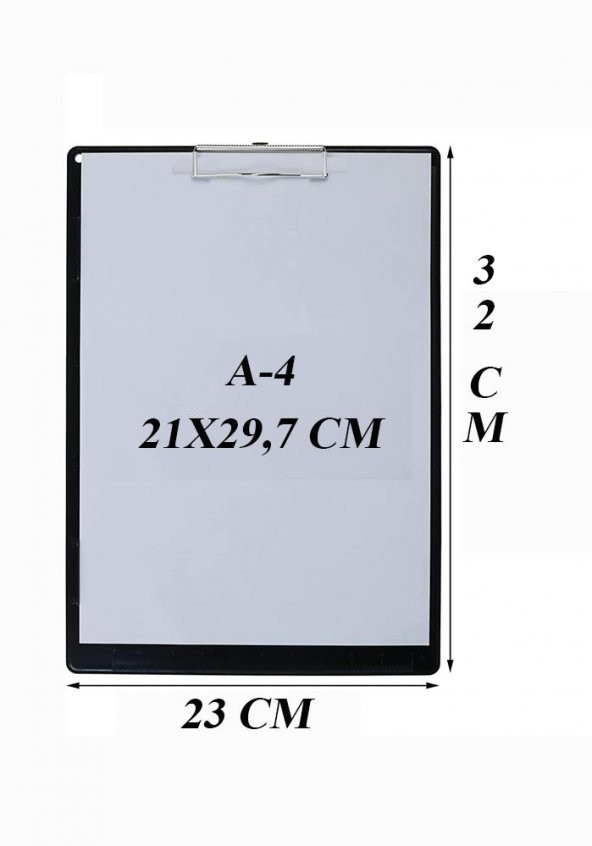 Sekreterlik Kapaklı Siyah A-4 Pvc 1 Adet Okul Büro Ofis Öğrenci - 3