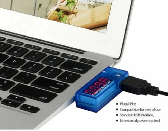 USB Şarj Ölçer Şarj Doktoru Voltmetre Ampermetre Şarj Metre - Resim 7