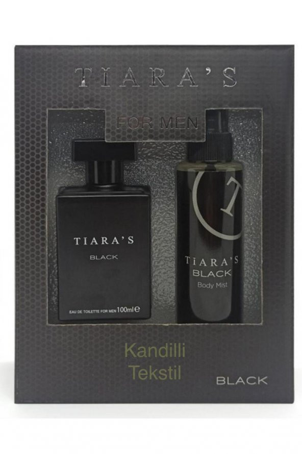 Tiaras Black Edt Parfüm 100 ml + Body Mist Edc 150 ml