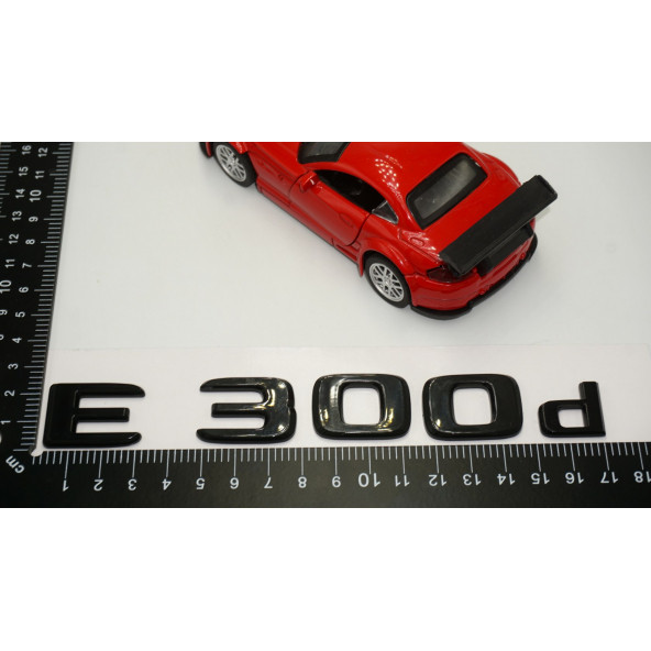 E 300d Bagaj Parlak Siyah ABS 3M 3D Yazı Logo - 5