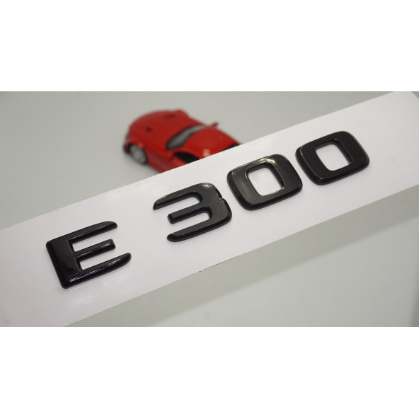 E 300 Bagaj Parlak Siyah ABS 3M 3D Yazı Logo