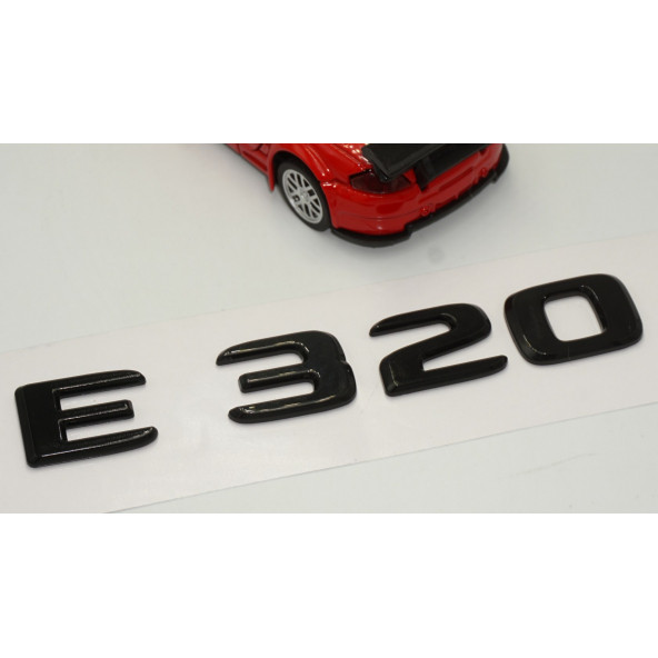 E 320 Bagaj Parlak Siyah ABS 3M 3D Yazı Logo - 3