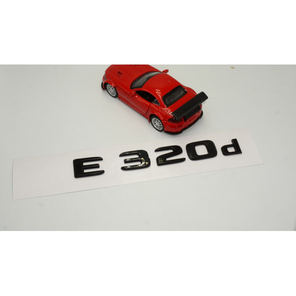 E 320d Bagaj Parlak Siyah ABS 3M 3D Yazı Logo - 2