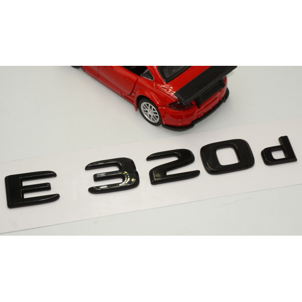 E 320d Bagaj Parlak Siyah ABS 3M 3D Yazı Logo - 3