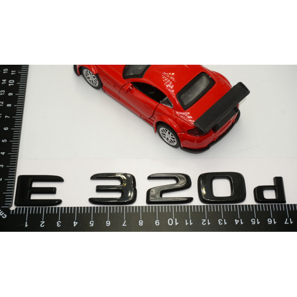E 320d Bagaj Parlak Siyah ABS 3M 3D Yazı Logo - 5