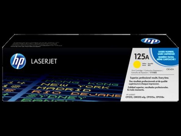 HP No 125A Sarı 1400 Sayfa Lazer Toner CB542A ürün görseli 1