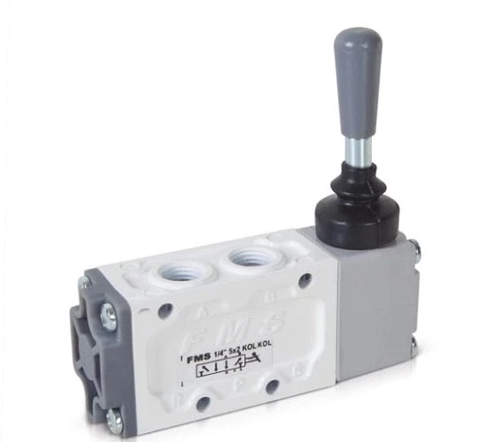 Pnömatik Valf Ventil Yan Kol Kol 1/4 - 5/2 ürün görseli 1