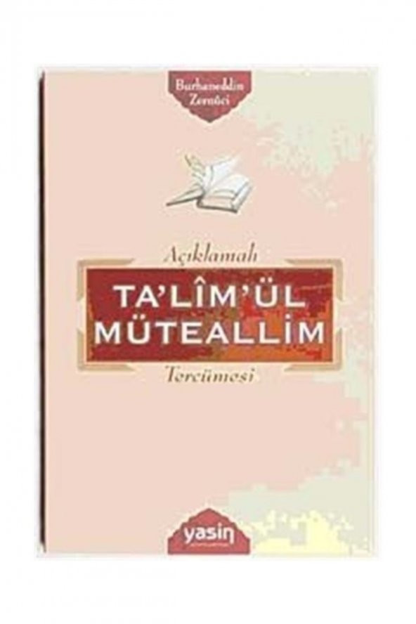 Talimül Müteallim Tercümesi - 1
