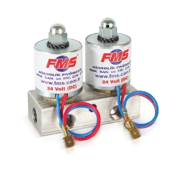 Pnömatik Damper Valfi Ventil İkili 12V/24V/110V/220V