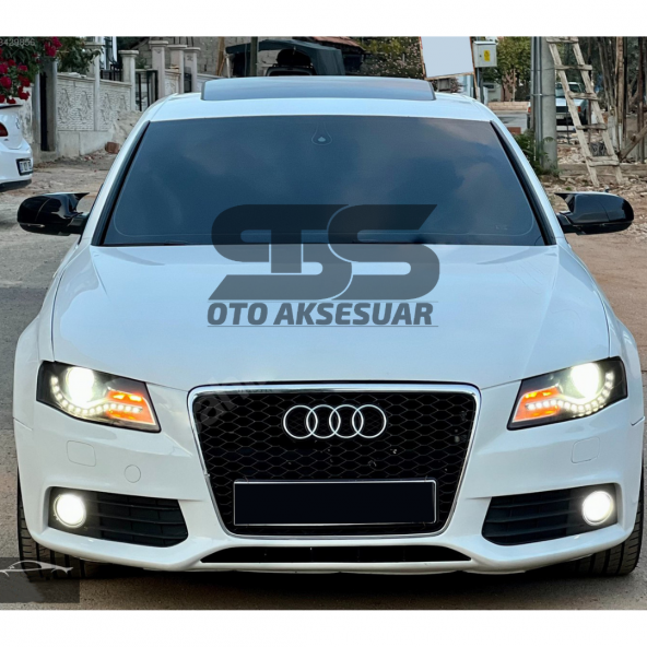 Audi A4 B8 2009 ve arası2014 Yarasa Ayna Kapağı Piano Black Abs Plastik BATMAN