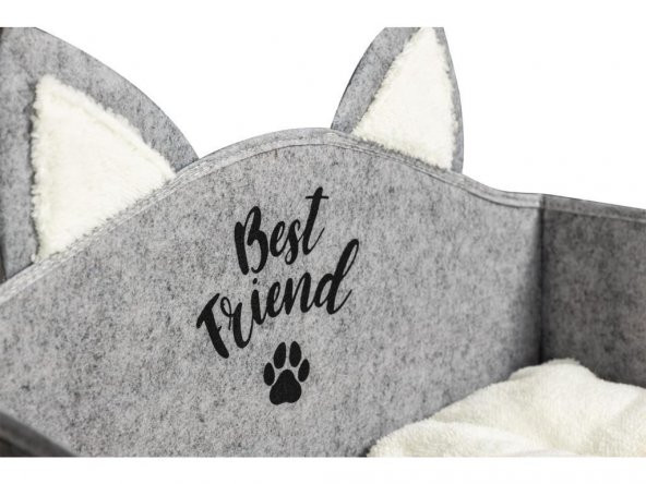 Kedi Köpek Yatağı Gri - 4