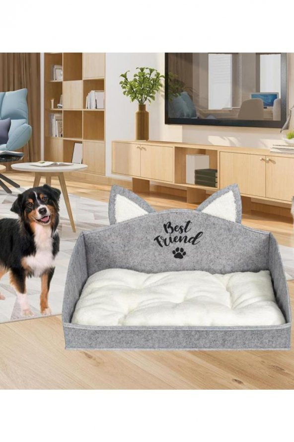 Kedi Köpek Yatağı Gri - 5
