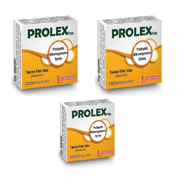 LedaPharma Prolex 10 Saşe Probiyotik 3 Adet - 1