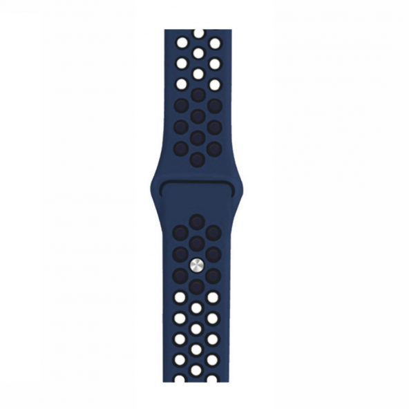 Watch Mavi-Siyah Nike Kordon 42-44 mm Esnek Silikon Delikli Şık Tasarım